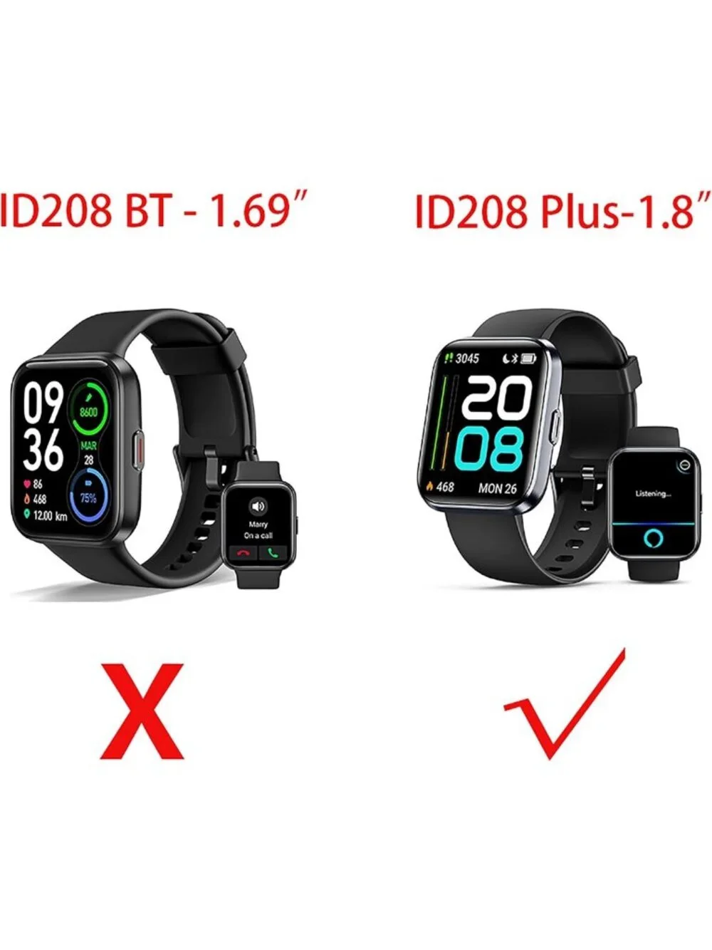 Clear TPU Case & Screen Protector for 1.8